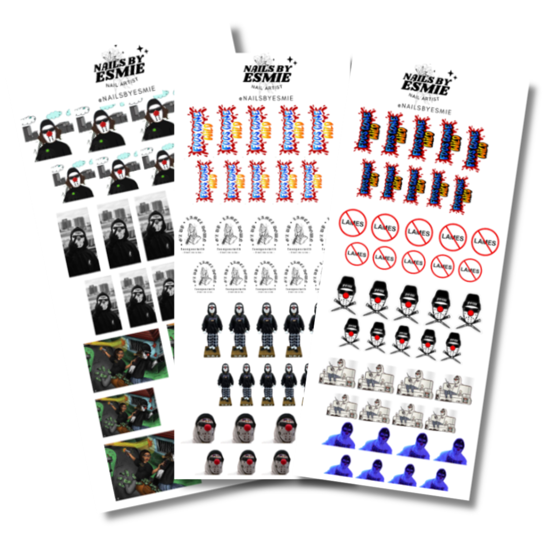 FOOS GONE WILD CLEAR DECALS