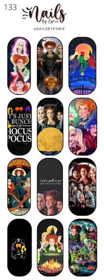 #133 Hocus Pocus Full Cover Halloween (Long)