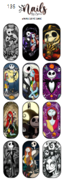 #135 Jack & Sally Full Cover Halloween (Long)