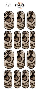 #184 Abstract Hearts - Full Cover Decals