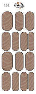 #195 Zebra - Full Cover Decals