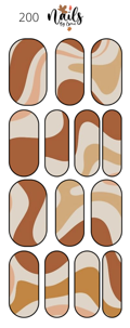 #200 Swirls - Full Cover Decals