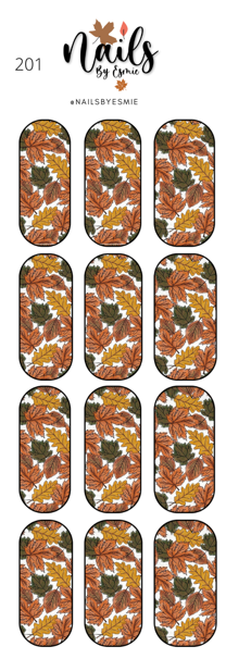 #201 Leaves - Full Cover Decals