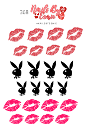 #368 Pink & Red Lips + Playboy