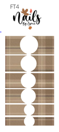 FT4 Plaid - French Tip Decals