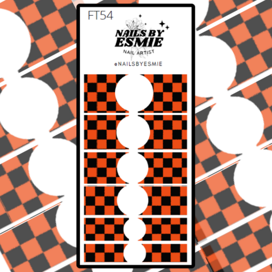 FT54 Haunted Checkers - French Tip Decals