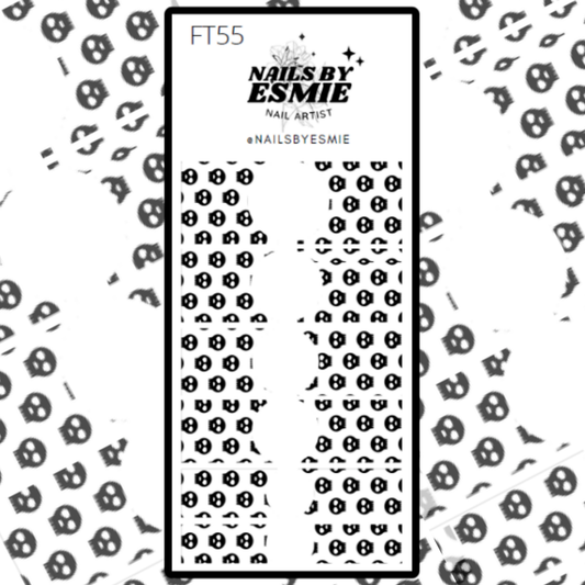 FT55 Deadly Skulls - French Tip Decals
