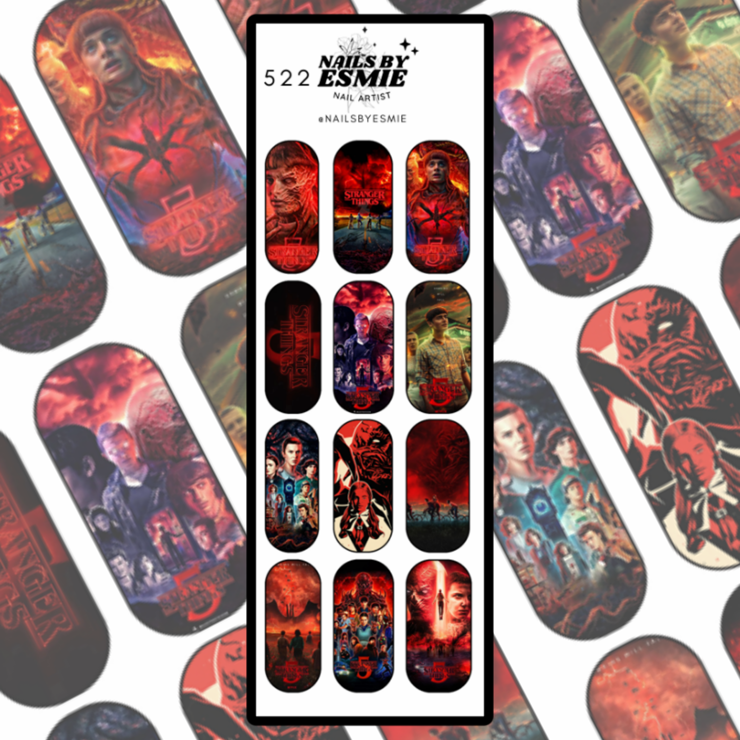 #522 - Stranger Things Full Cover Decals (Long)