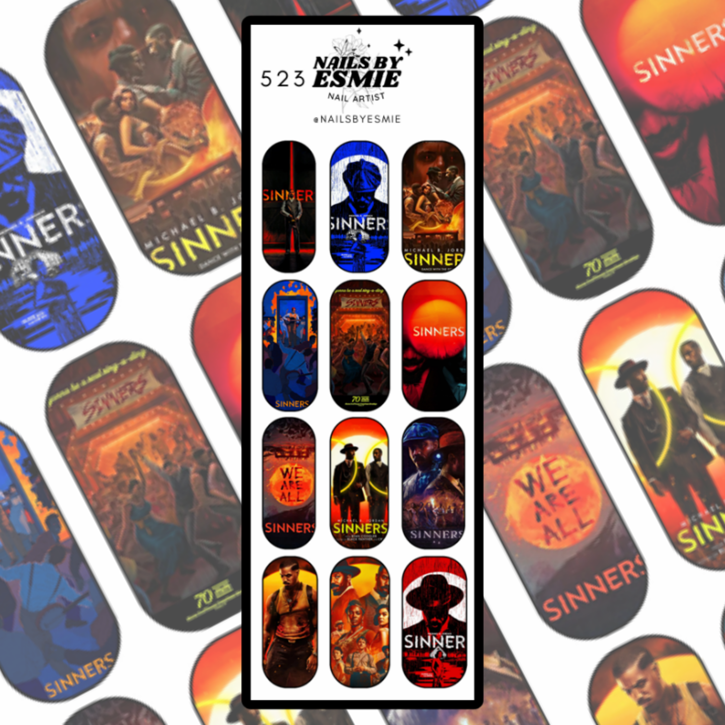#523 - Sinners Full Cover Decals (Long)