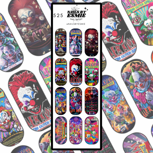 #525 - Killer Klowns From Outer Space Full Cover Decals (Long)