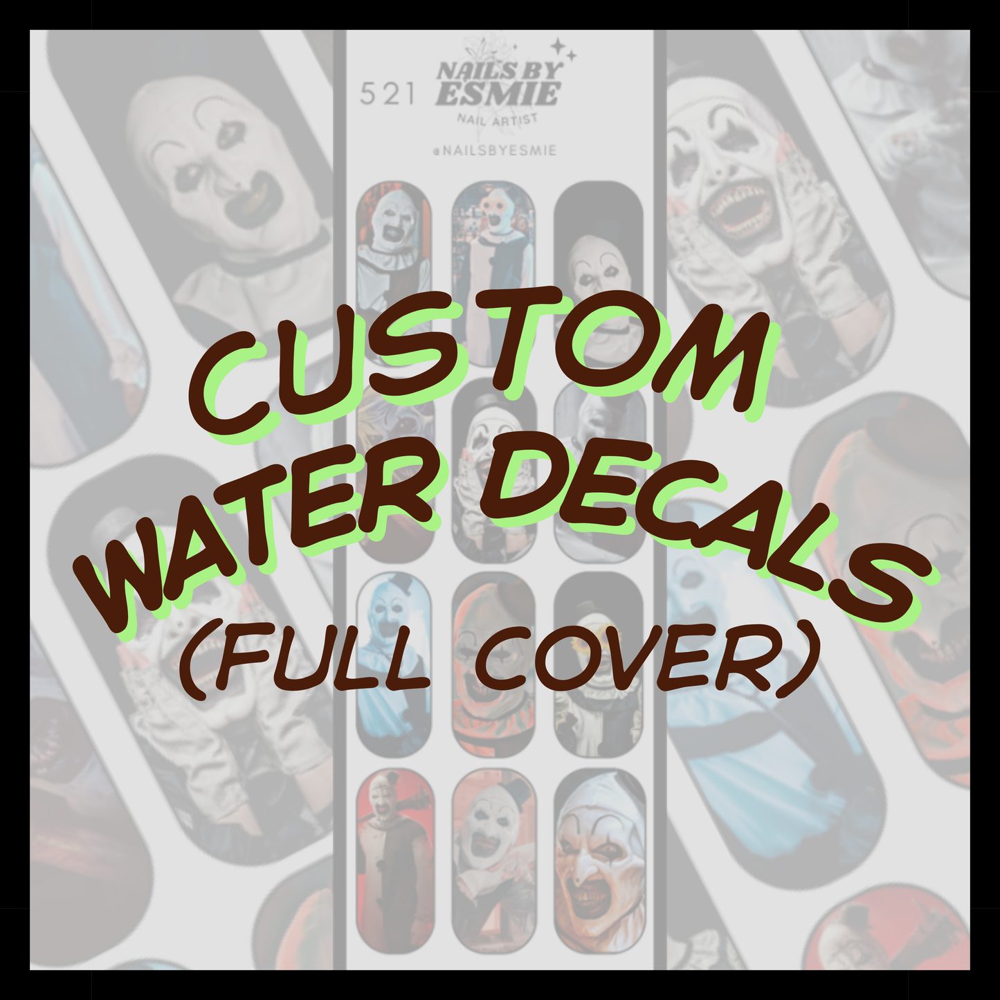 Custom Water Decals (Long-XXL)