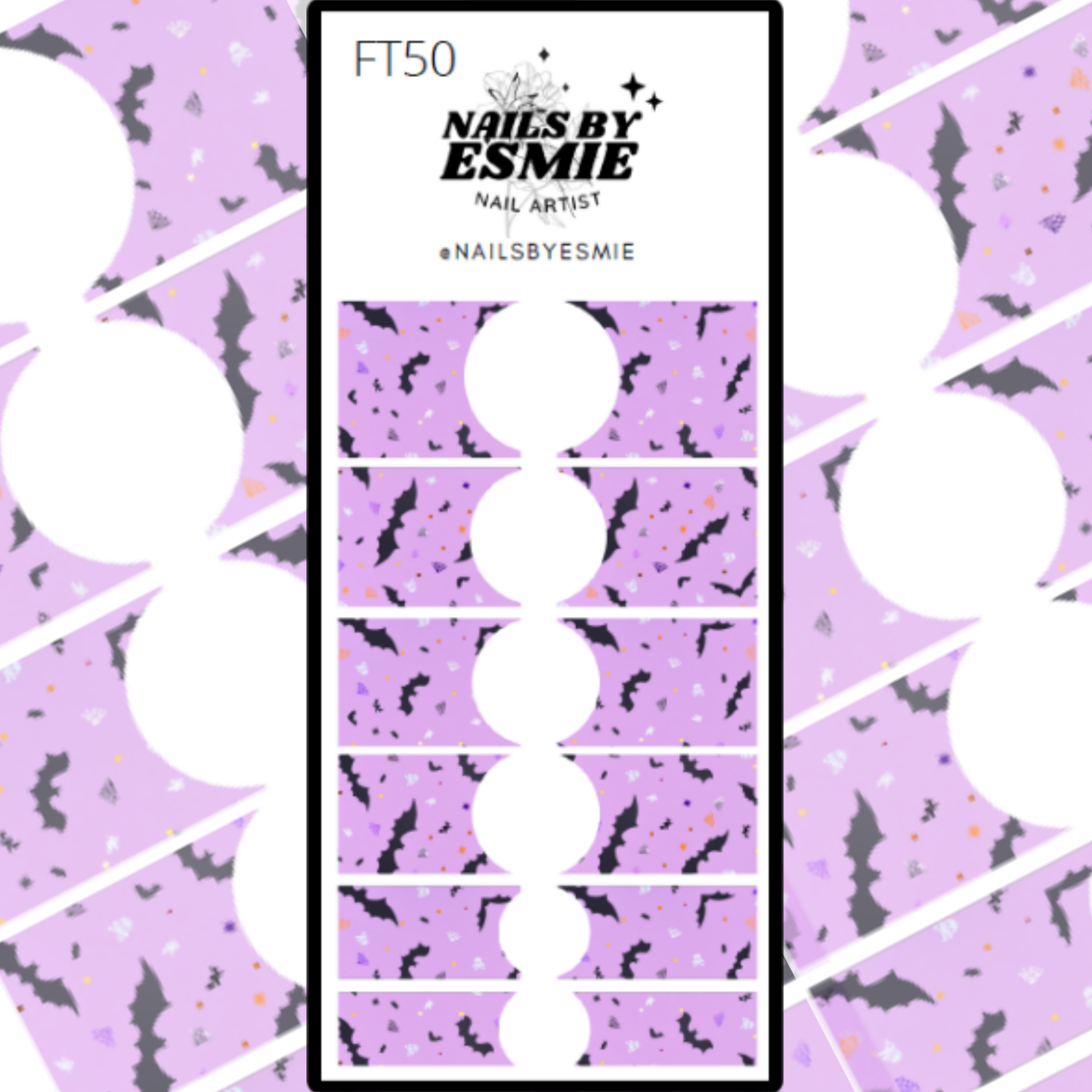FT50 Bats - French Tip Decals