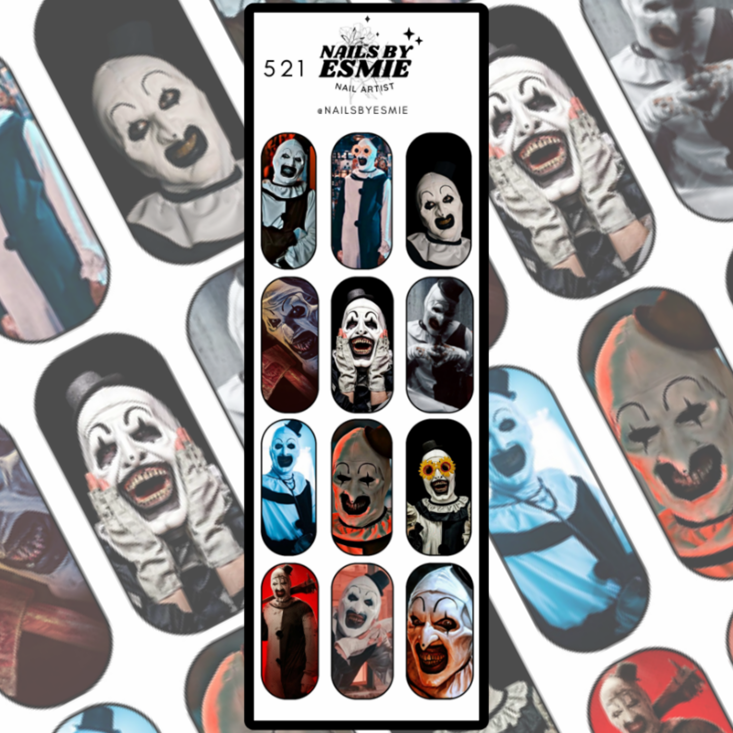 #521 - Art the Clown Terrifier Full Cover Decals (Long)