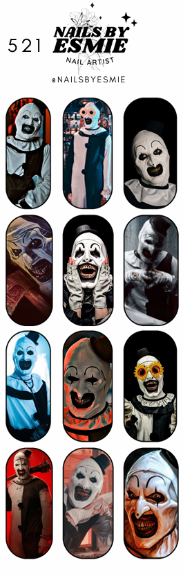 #521 - Art the Clown Terrifier Full Cover Decals (Long)