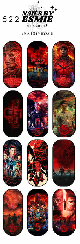 #522 - Stranger Things Full Cover Decals (Long)