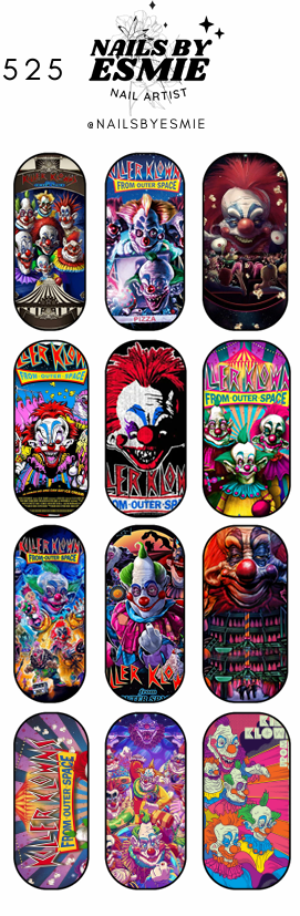 #525 - Killer Klowns From Outer Space Full Cover Decals (Long)