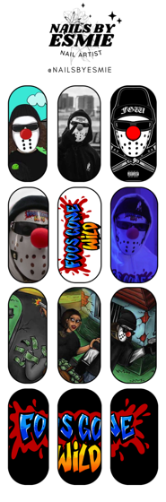 FOOS GONE WILD FULL COVER DECALS