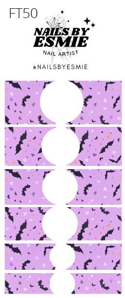 FT50 Bats - French Tip Decals