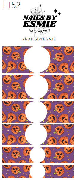 FT52 Pumpkins - French Tip Decals