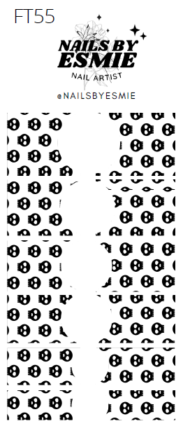 FT55 Skulls - French Tip Decals