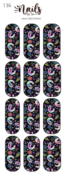 #136 Colorful Skulls