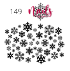 #149 Black Snowflakes