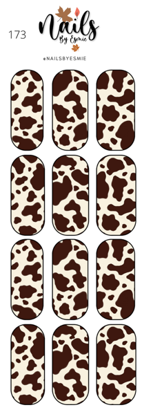 #173 Cow Print - Full Cover Decals