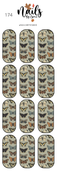 #174 Butterflies - Full Cover Decals