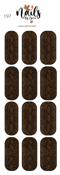 #197 Snakeskin - Full Cover Decals