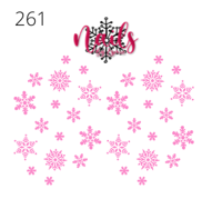 #261 Light Pink Snowflakes