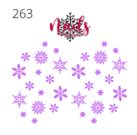 #263 Light Purple Snowflakes