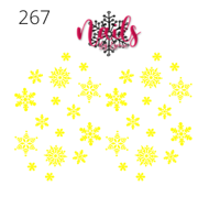 #267 Yellow Snowflakes