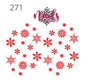 #271 Red Snowflakes