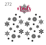 #272 Black Snowflakes