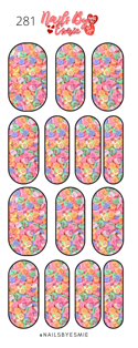 #281 Conversation Hearts - Full Cover Decals