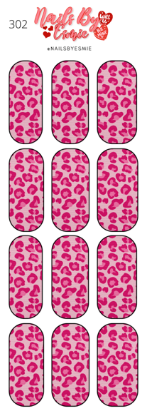 #302 Pink Leopard - Full Cover Decals