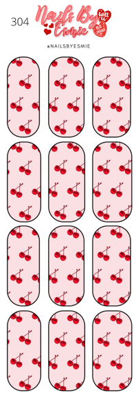 #304 Cherries - Full Cover Decals