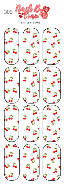 #306 Cherries - Full Cover Decals