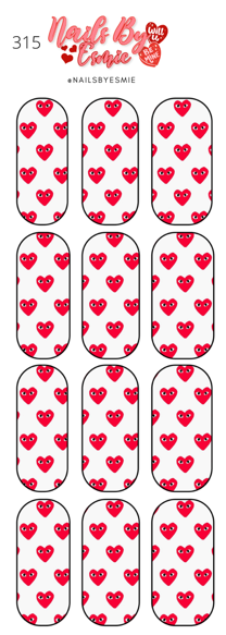 #315 Bape Heart - Full Cover Decals