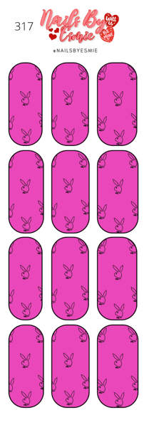 #317 Pink Playboy - Full Cover Decals