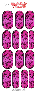 #327 Pink Butterflies - Full Cover Decals