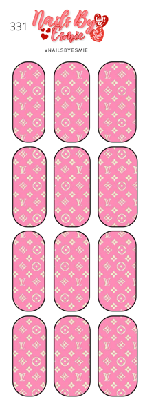 #331 Pink LV - Full Cover Decals