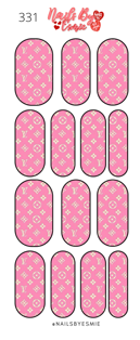 #331 Pink LV - Full Cover Decals