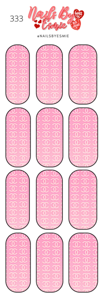 #333 Pink Chanel - Full Cover Decals