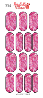 #334 Pink Silk - Full Cover Decals