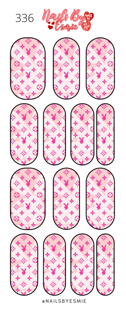 #336 Pink Playboy LV - Full Cover Decals