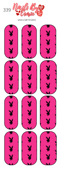 #339 Pink Playboy - Full Cover Decals