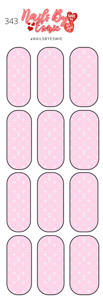 #343 Baby Pink LV - Full Cover Decals