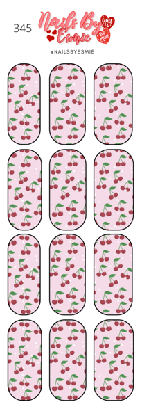 #345 Cherries - Full Cover Decals