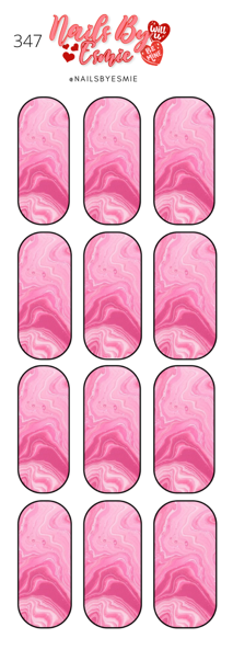 #347 Pink Marble - Full Cover Decals